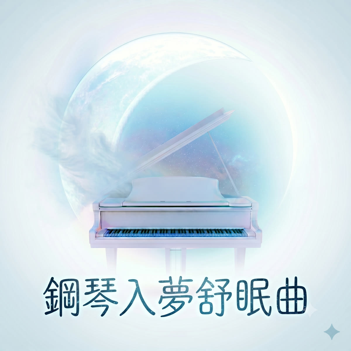 白色鋼琴入夢舒眠曲 專輯封面