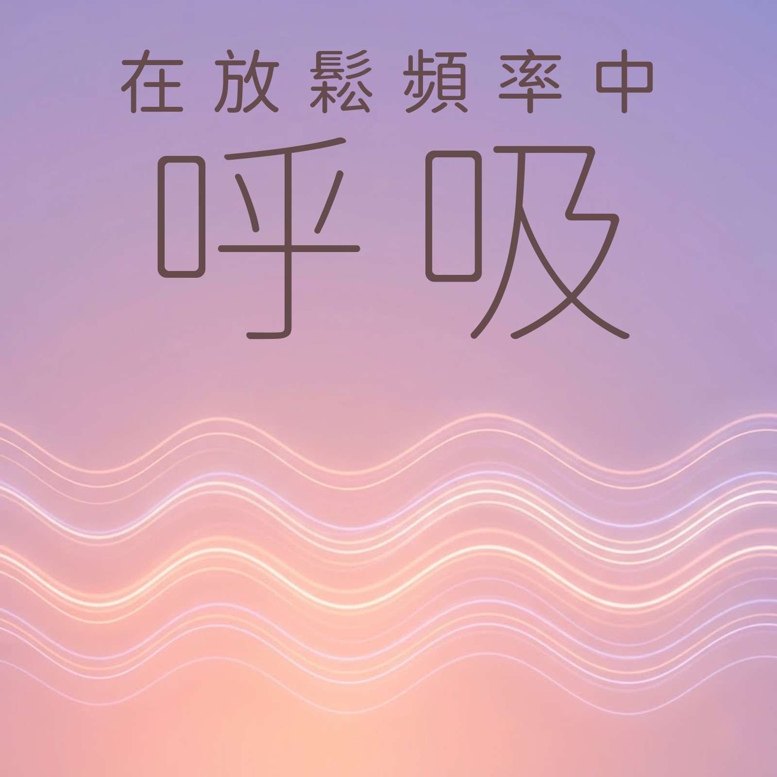 在放鬆頻率中呼吸 專輯封面
