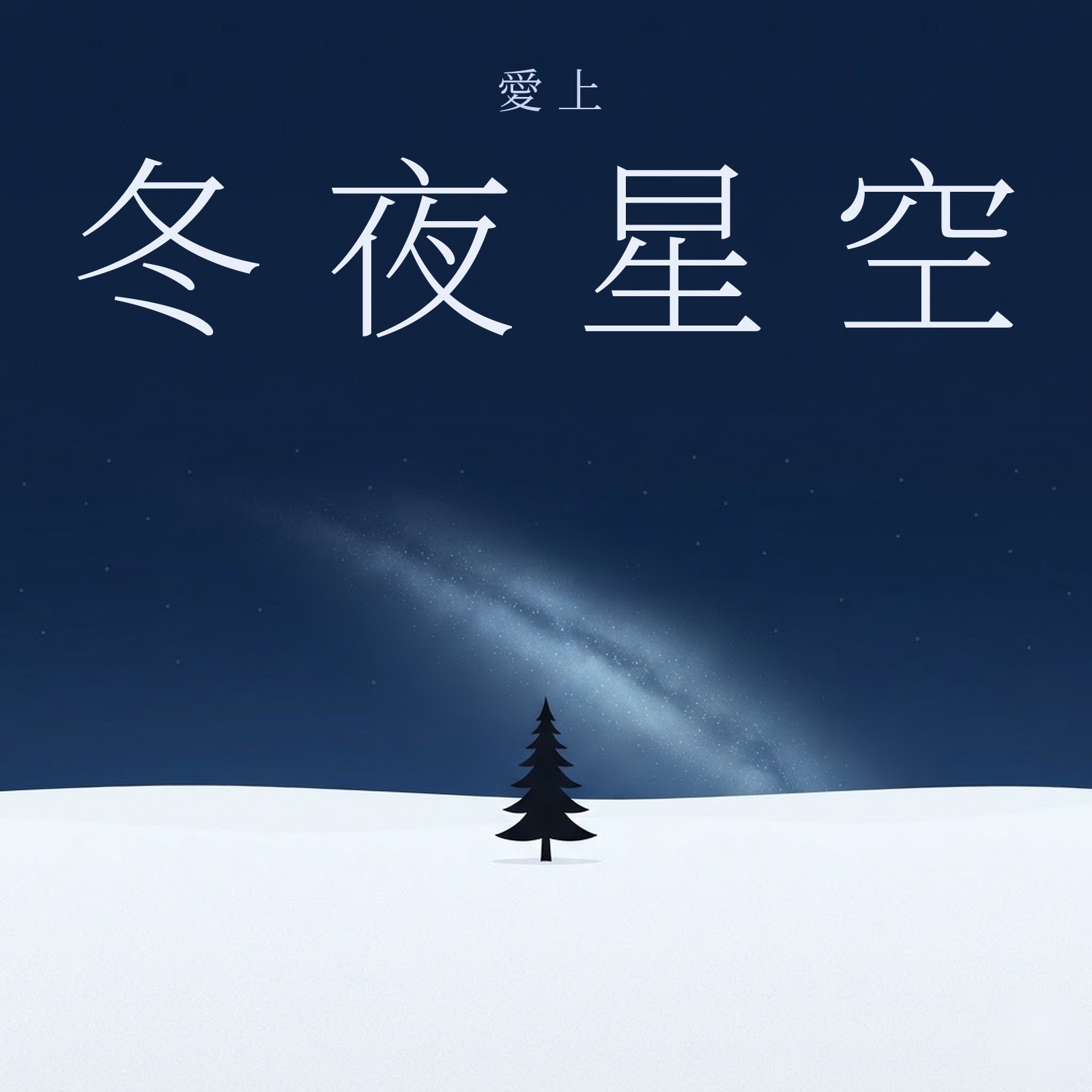 愛上冬夜星空 專輯封面