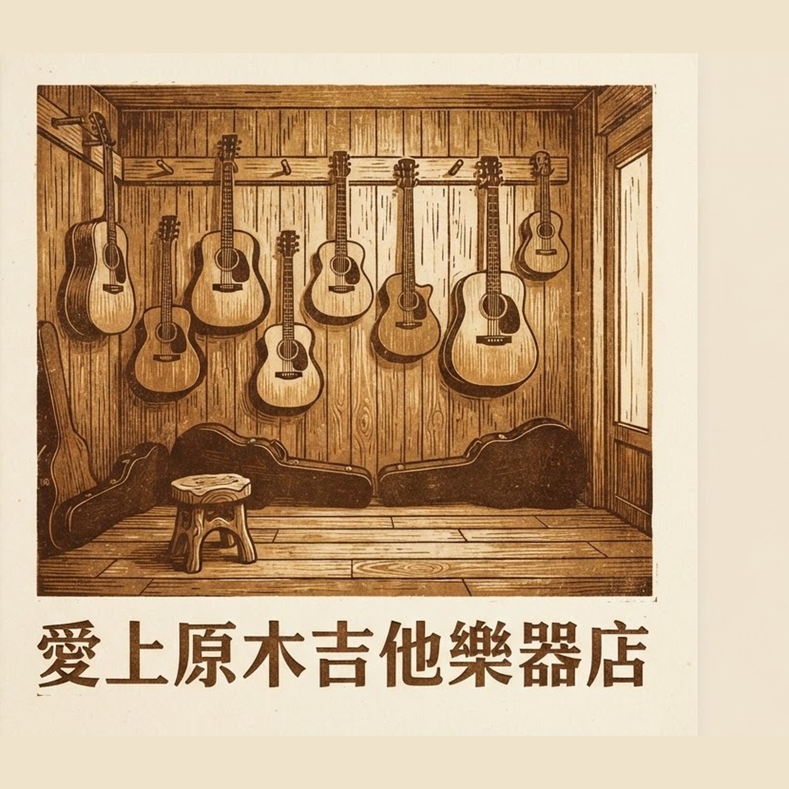 愛上原木吉他樂器店 專輯封面