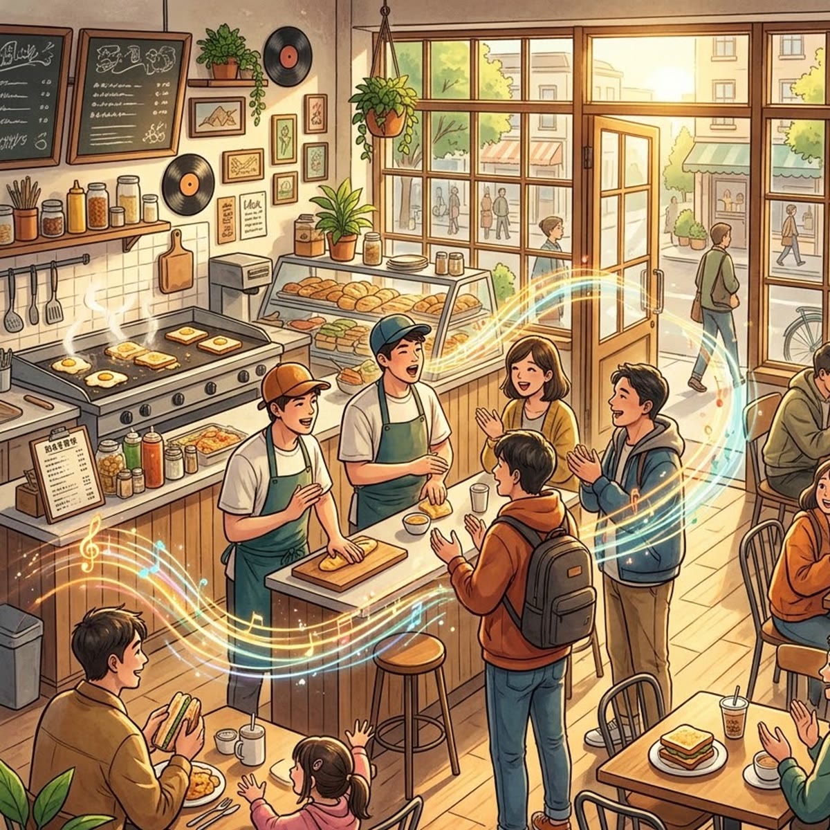 愛上阿卡貝拉早餐店 專輯封面