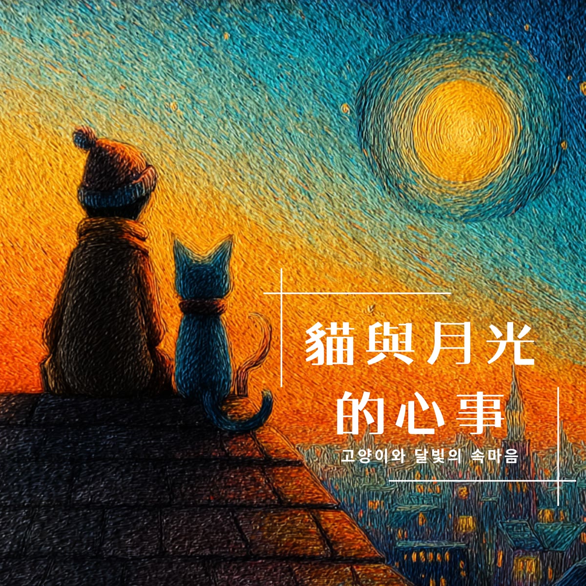 貓與月光的心事-韓文版 專輯封面