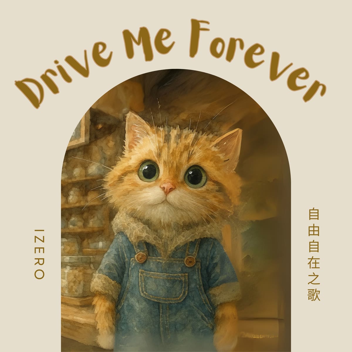 自由自在之歌-英文版（Drive Me Forever） 專輯封面